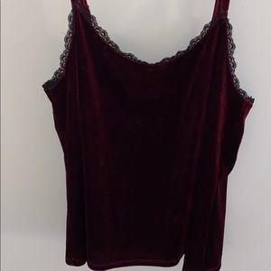 Velvet Maroon Top